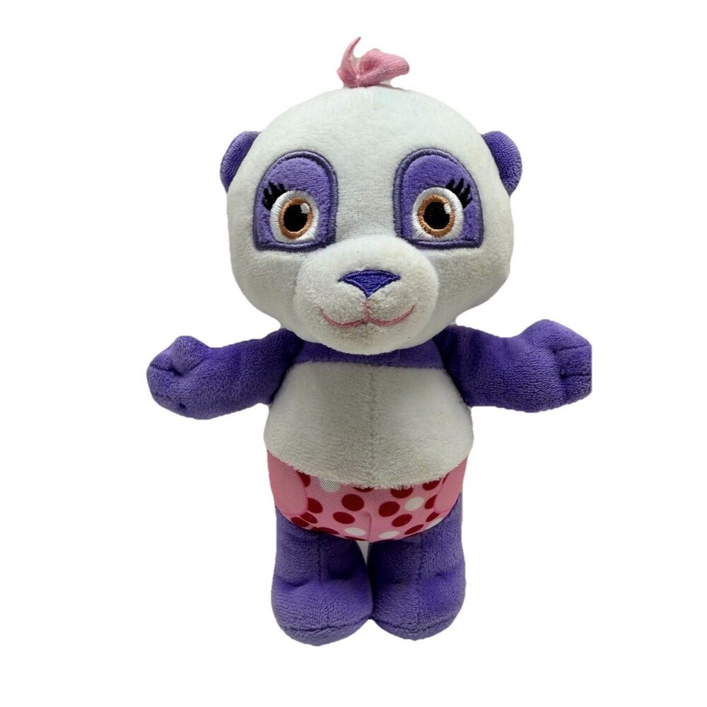Word Party Plush LULU PANDA Netflix Jim Henson 7" Stuffed Animal Purple 2017 Toy